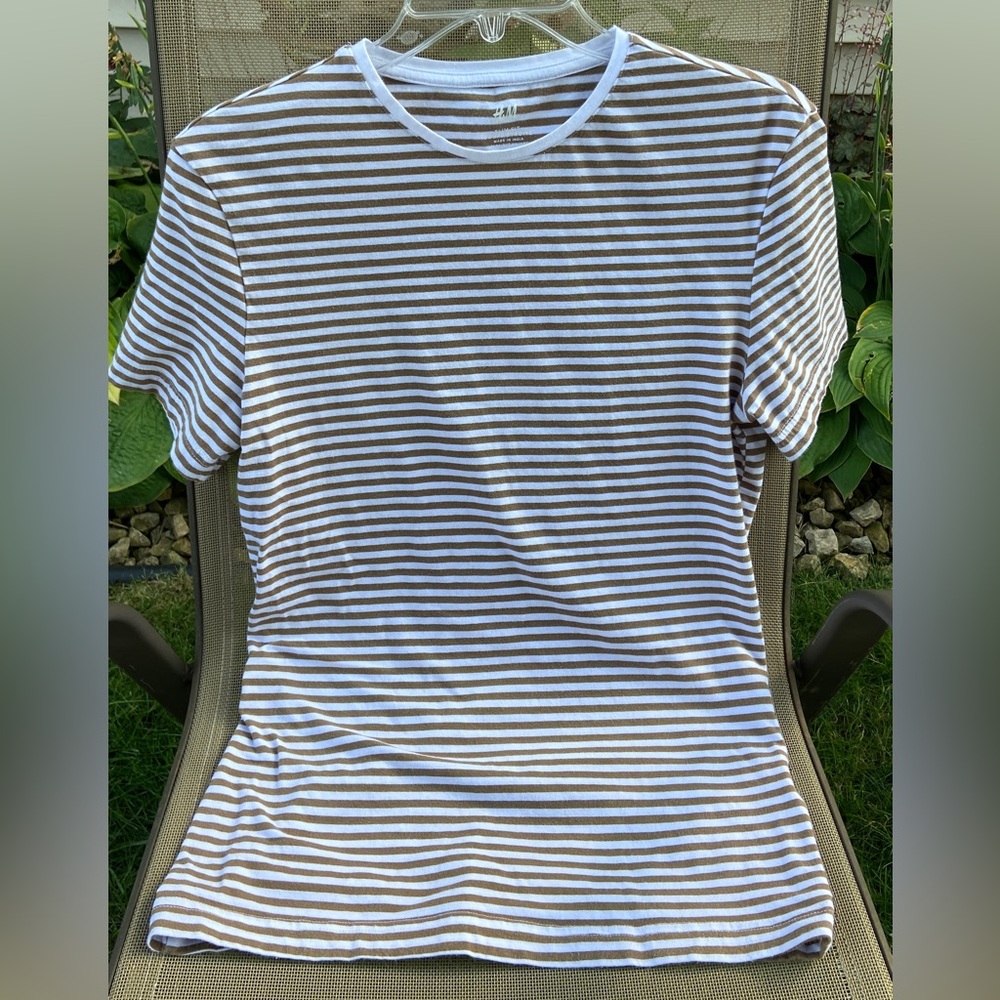 VGU 2 Tops J.Crew/Sz-M & H&M/Sz-S T-Shirt Combo-Nice Clean Casual Comfort-Unisex